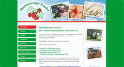 Desktop Screenshot of mecklenburger-frische.de